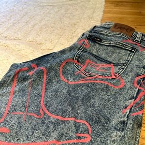 Lee Brand *CUSTOM* Cowgirl Barbie jeans.